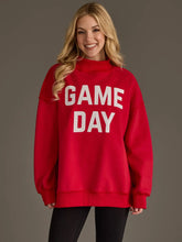 Load image into Gallery viewer, Red Game Day &amp; Sunday Funday Reversible Sweatshirt