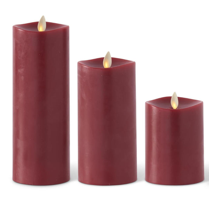 Burgundy Luminara Flameless Candle