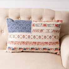 Load image into Gallery viewer, Lumbar Pillow - Patchwork American Flag