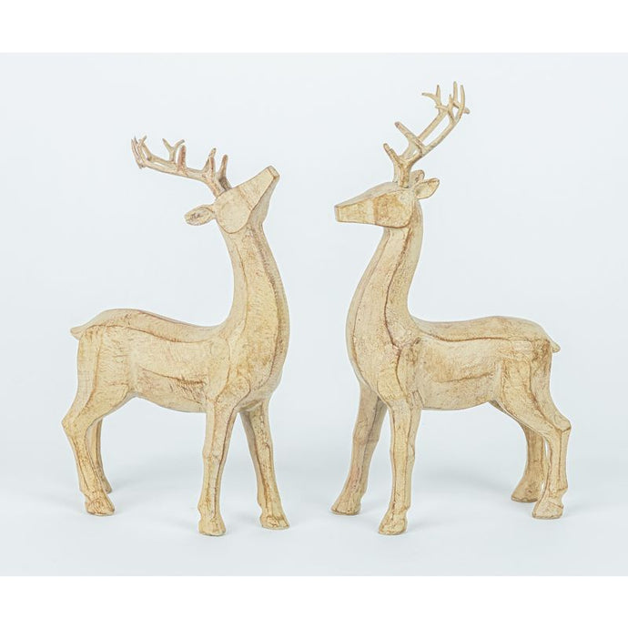 Wood Look Resin Deer, 2 style options