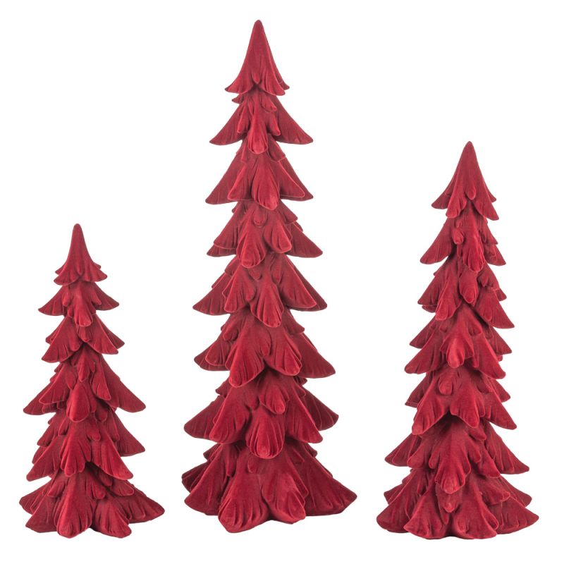 Fuzzy Red Tree, 3 size options