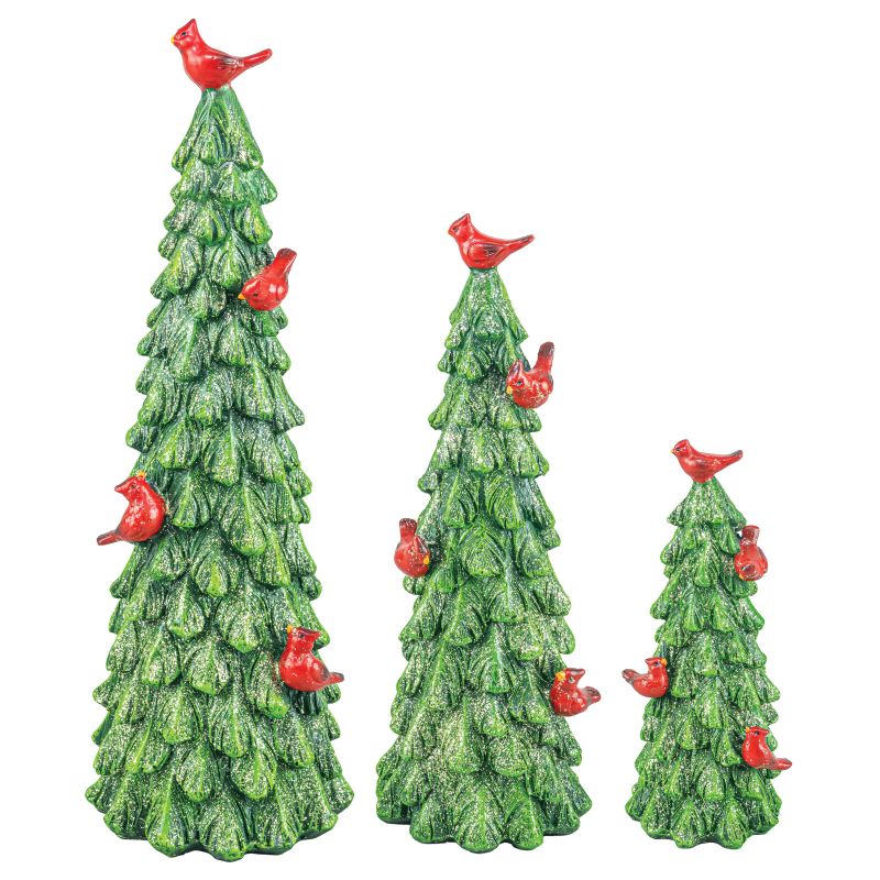 Snowy Cardinal Tree Tabletop, 3 size options