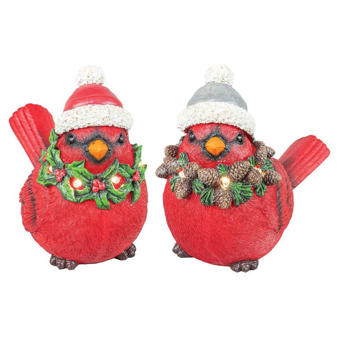 Winter Cap Cardinal Light Up Tabletop, 2 style options