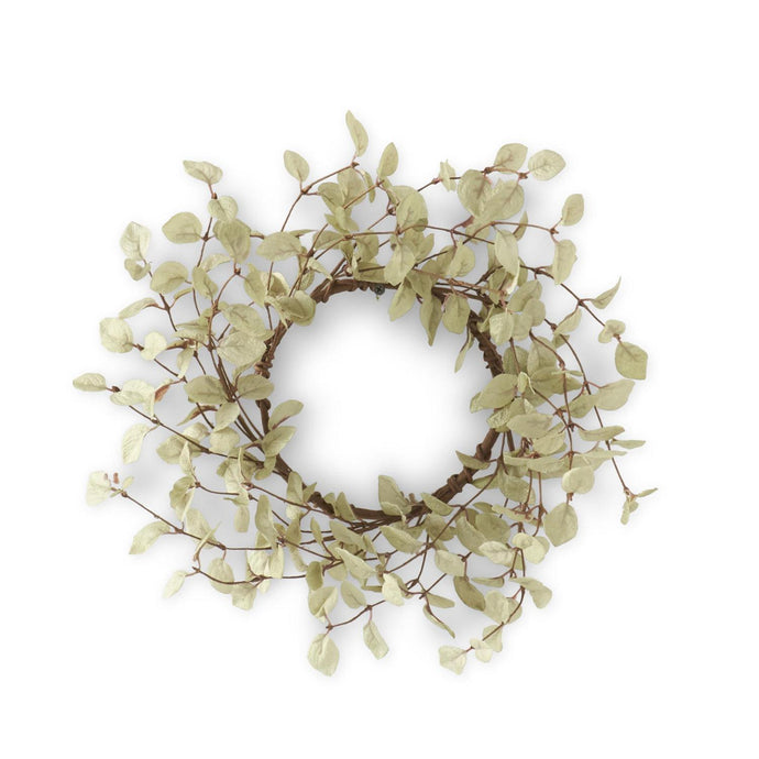 LIGHT GREEN EUCALYPTUS CANDLE RING