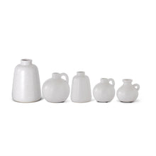 Load image into Gallery viewer, White Stoneware Jugs &amp; Vases, 5 size/style options
