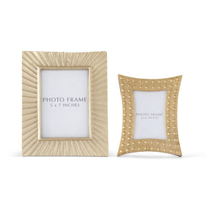 GOLD METAL EMBOSSED PHOTO FRAME