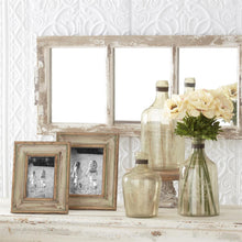 Load image into Gallery viewer, Gold &amp; Patina Green Handmade Carved Wood Photo Frame, 2 style options