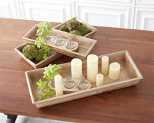 Load image into Gallery viewer, Rectangular Nesting Wood Tray, 3 size options