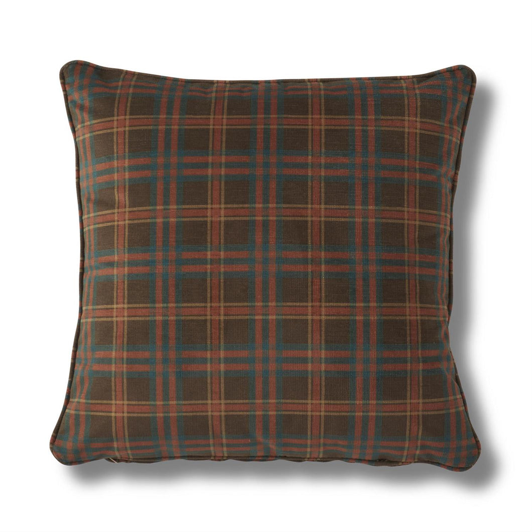 20 Inch Donal Chocolate Square Pillow
