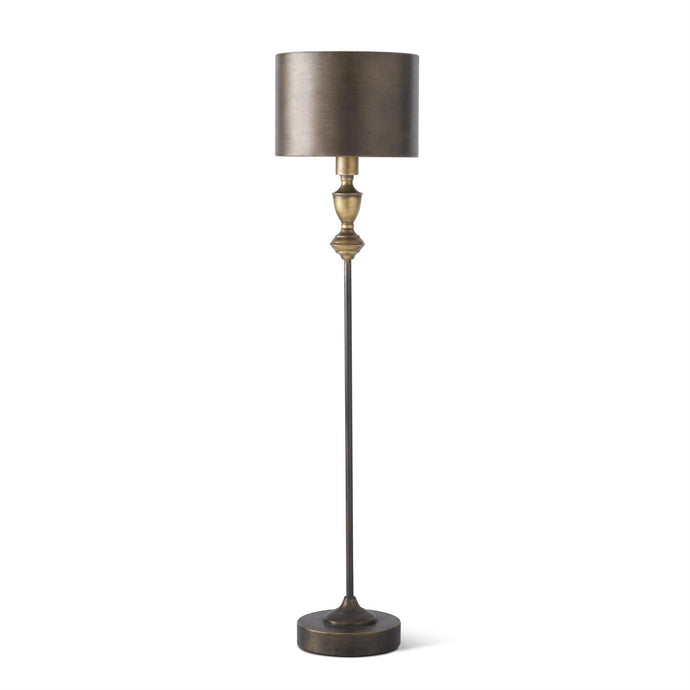 39.5 Inch Brushed Gold Slender Spine Lamp w/Metal Shade