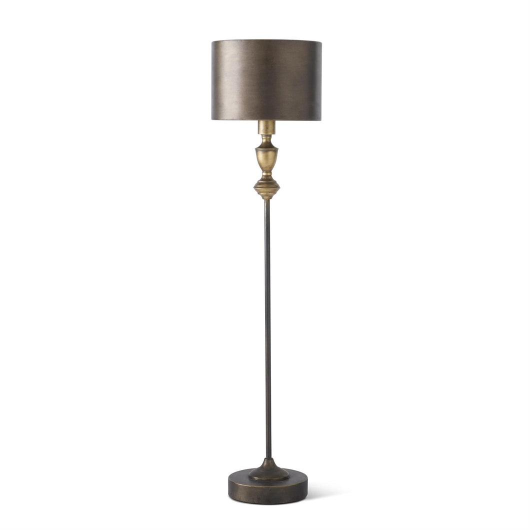 39.5 Inch Brushed Gold Slender Spine Lamp w/Metal Shade