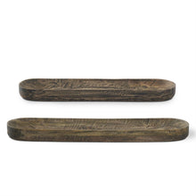 Load image into Gallery viewer, Handcrafted Oblong Mango Wood Tray, 2 size options