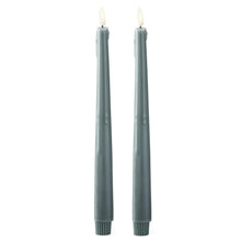 Load image into Gallery viewer, 11.5 Inch Dark Green LED Drip Taper Candles