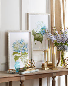 BLUE HYDRANGEA FRAMED WALL ART