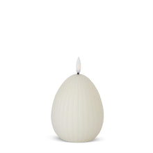 Load image into Gallery viewer, 5.25 Inch White Accordion LED Egg Candle w/Timer