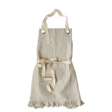 Load image into Gallery viewer, Ruffle Pin Stripe Apron,2 color options