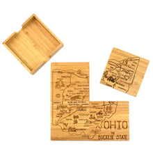 Load image into Gallery viewer, Ohio Puzzle 4-Pc. Coaster Set with Case