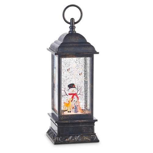 SNOWMAN MUSICAL LIGHTED WATER LANTERN