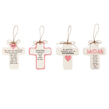 Load image into Gallery viewer, Family Sentiment Cross, 4 style options