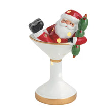 Load image into Gallery viewer, Santa Martini Light-Up Sitter