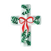 Red Bow Glass Cross