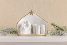 Load image into Gallery viewer, Gold Edge Nativity Scene