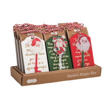 Load image into Gallery viewer, Santa Magic Key Tag, 3 style options