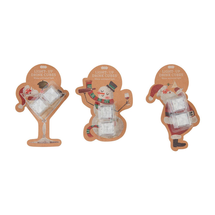 Holiday Glow Ice Cube Set, 3 style options