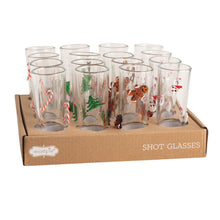Load image into Gallery viewer, Christmas Shotglass, 4 style options