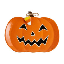 Load image into Gallery viewer, Jack-O-Lantern Glow Platter