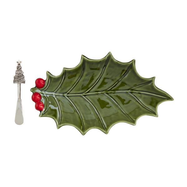Holly Platter Set