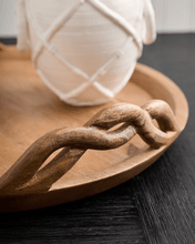 Load image into Gallery viewer, Twisted Handle Wood Tray