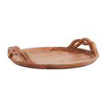 Load image into Gallery viewer, Twisted Handle Wood Tray