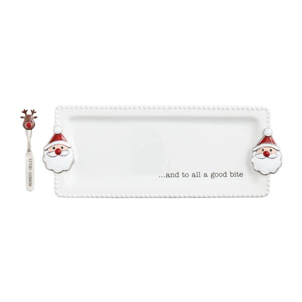 Santa Serving Tray Set