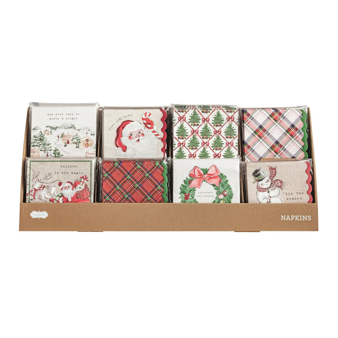 Classic Christmas Napkin Set, 8 STYLE OPTIONS