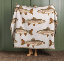 Load image into Gallery viewer, Trout Jacquard Blanket