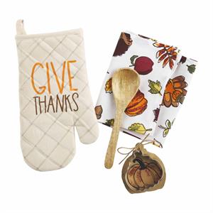 Give Thanks Oven Mitt & Towel Set
