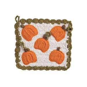 CROCHET PUMPKIN POT HOLDER
