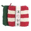 Red Stripe Pot Holder Set