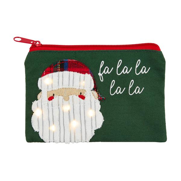 Santa Face Light-Up Pouch