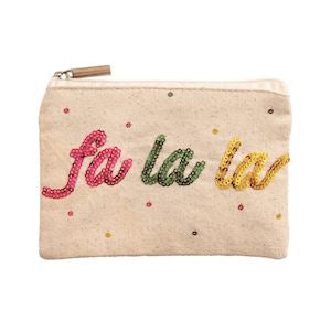 Fa La La Sequin Gift Pouch