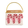 Candy Cane Needlepoint Gift Card Pouch