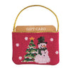 Snowman Needlepoint Gift Card Pouch