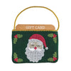Santa Needlepoint Gift Card Pouch