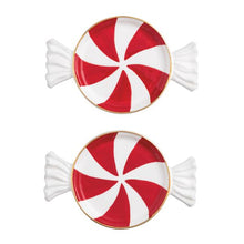 Load image into Gallery viewer, Red Candy Tidbit Plate