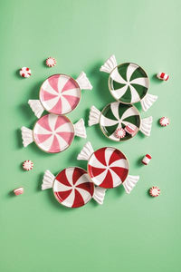 Green Candy Tidbit Plate