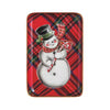 Snowman Tartan Tidbit Tray