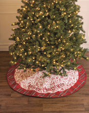 Load image into Gallery viewer, Red Toile Tree Skirt