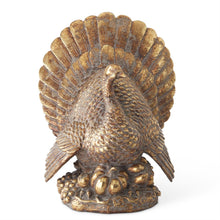 Load image into Gallery viewer, 11.5 Inch Resin Antique Gold Turkey