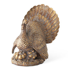 Load image into Gallery viewer, 11.5 Inch Resin Antique Gold Turkey